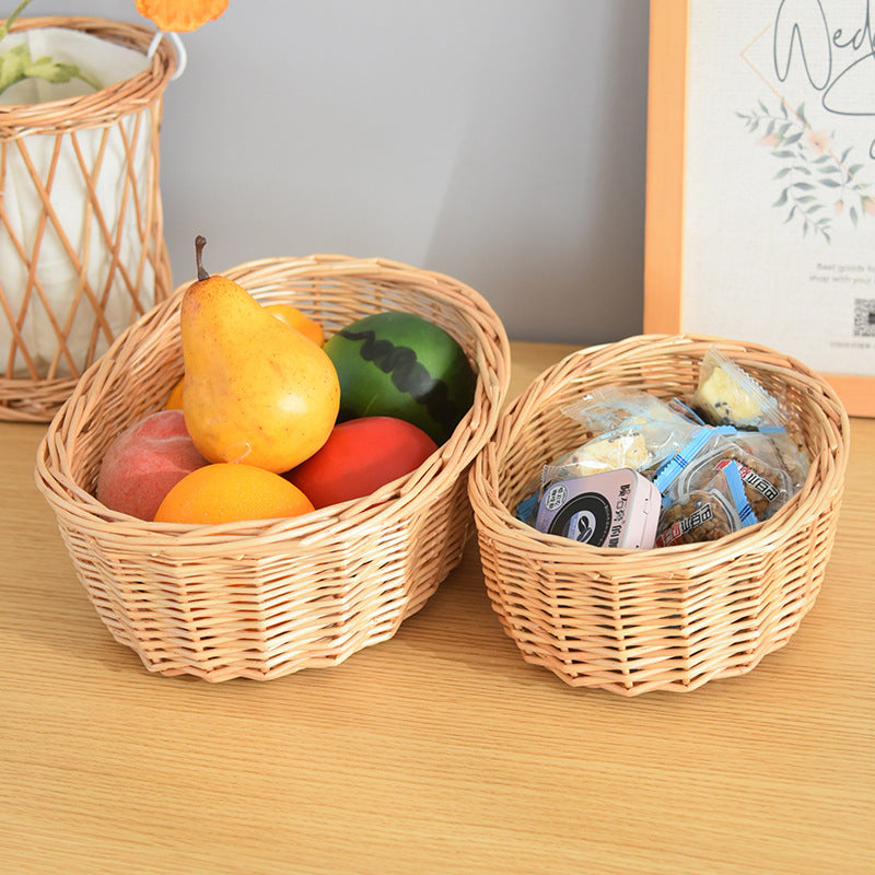 Garden and Home Decor -Wicker Storage Basket-Natural, storage baskets, flower baskets, fruit baskets, gift baskets