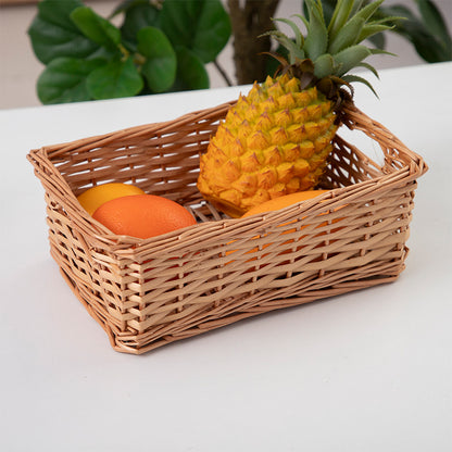 Willow Flower Girl Basket，Garden and Home Decor -Wicker Storage Basket-Natural, storage baskets, flower baskets, fruit baskets, gift baskets