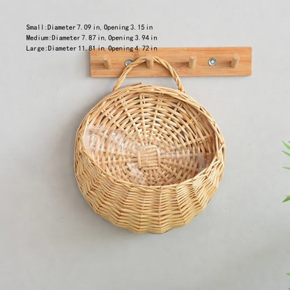 Willow Flower Girl Basket，Garden and Home Decor -Wicker Storage Basket-Natural, storage baskets, flower baskets, fruit baskets, gift baskets