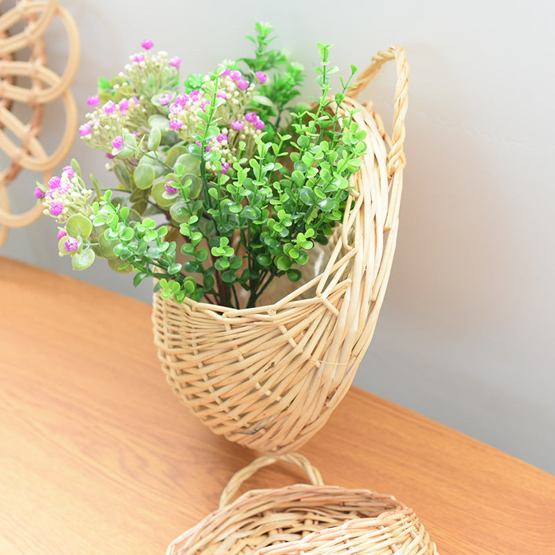 Willow Flower Girl Basket，Garden and Home Decor -Wicker Storage Basket-Natural, storage baskets, flower baskets, fruit baskets, gift baskets