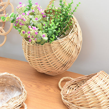 Willow Flower Girl Basket，Garden and Home Decor -Wicker Storage Basket-Natural, storage baskets, flower baskets, fruit baskets, gift baskets