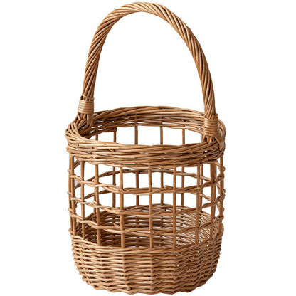 Willow Flower Girl Basket，Garden and Home Decor -Wicker Storage Basket-Natural, storage baskets, flower baskets, fruit baskets, gift baskets