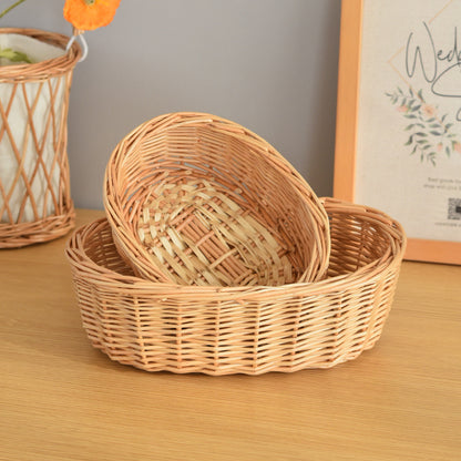 Garden and Home Decor -Wicker Storage Basket-Natural, storage baskets, flower baskets, fruit baskets, gift baskets