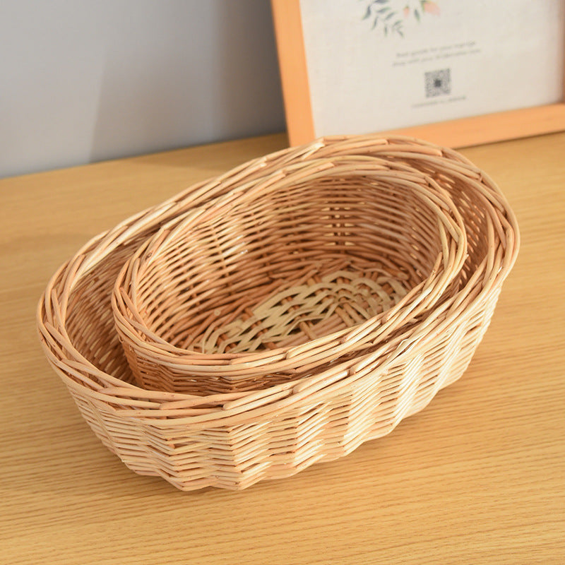 Garden and Home Decor -Wicker Storage Basket-Natural, storage baskets, flower baskets, fruit baskets, gift baskets