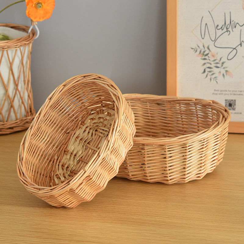 Garden and Home Decor -Wicker Storage Basket-Natural, storage baskets, flower baskets, fruit baskets, gift baskets