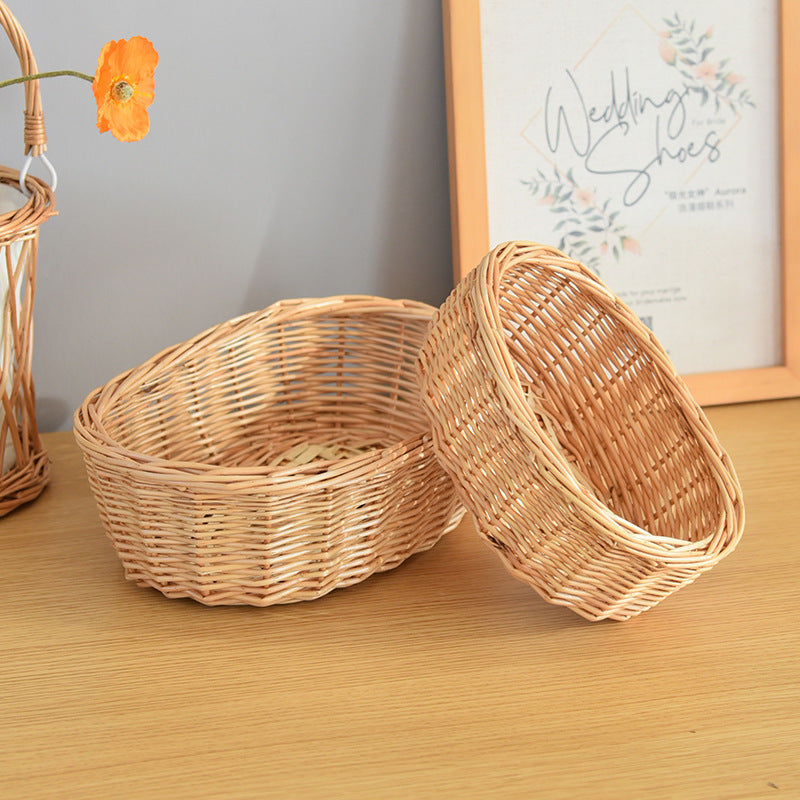 Garden and Home Decor -Wicker Storage Basket-Natural, storage baskets, flower baskets, fruit baskets, gift baskets