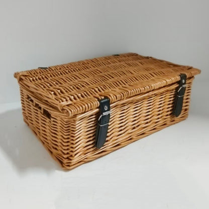 Wicker Picnic Basket, Garden and Home Decor -Wicker Storage Basket-Natural