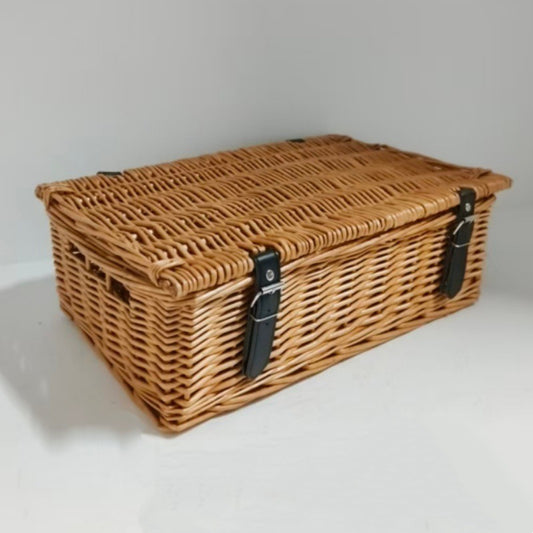 Wicker Picnic Basket, Garden and Home Decor -Wicker Storage Basket-Natural