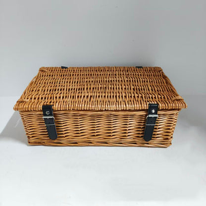 Wicker Picnic Basket, Garden and Home Decor -Wicker Storage Basket-Natural