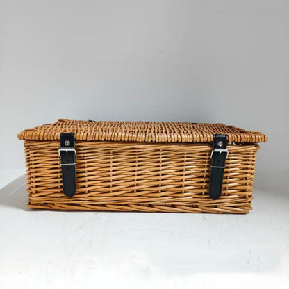 Wicker Picnic Basket, Garden and Home Decor -Wicker Storage Basket-Natural