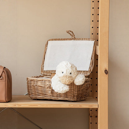 Wicker Picnic Basket, Garden and Home Decor -Wicker Storage Basket-Natural