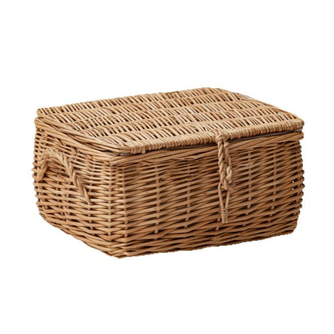 Wicker Picnic Basket, Garden and Home Decor -Wicker Storage Basket-Natural