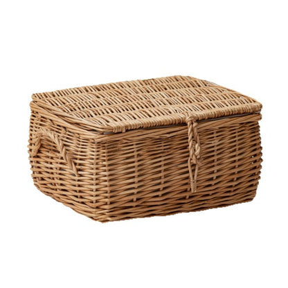 Wicker Picnic Basket, Garden and Home Decor -Wicker Storage Basket-Natural