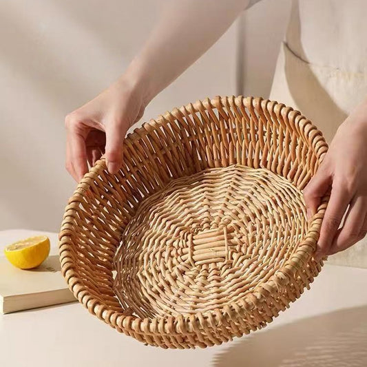 3Pcs Willow Basket，Garden and Home Decor -Wicker Storage Basket-Natural, storage baskets, flower baskets, fruit baskets, gift baskets