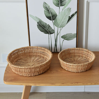 3Pcs Willow Basket，Garden and Home Decor -Wicker Storage Basket-Natural, storage baskets, flower baskets, fruit baskets, gift baskets