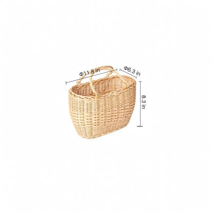 Willow Flower Girl Basket，Garden and Home Decor -Wicker Storage Basket-Natural, storage baskets, flower baskets, fruit baskets, gift baskets