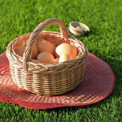 Willow Flower Girl Basket，Garden and Home Decor -Wicker Storage Basket-Natural, storage baskets, flower baskets, fruit baskets, gift baskets
