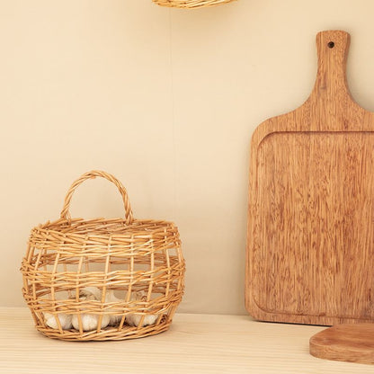 Willow Flower Girl Basket，Garden and Home Decor -Wicker Storage Basket-Natural, storage baskets, flower baskets, fruit baskets, gift baskets
